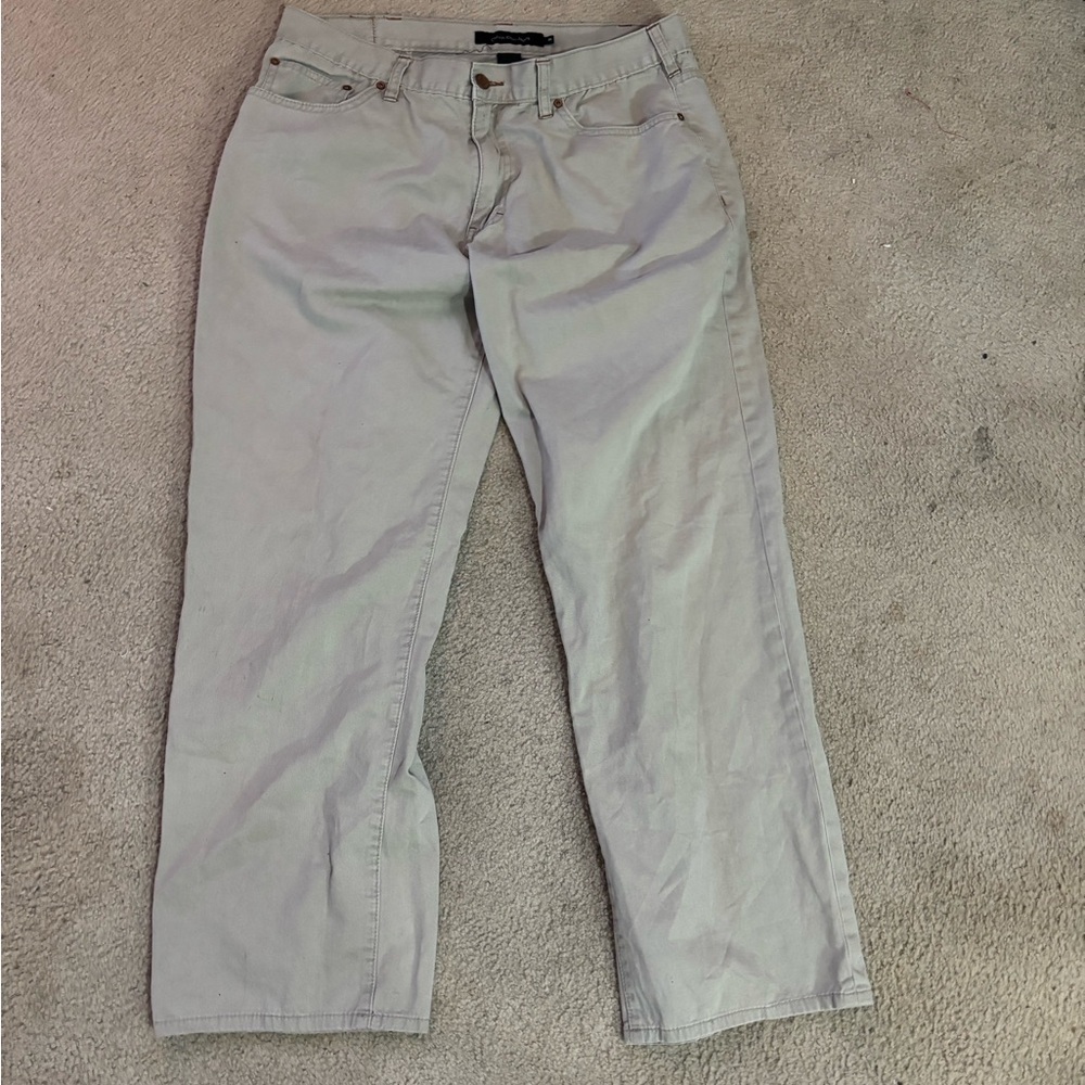 Calvin Klein Jeans Light Gray Chinos